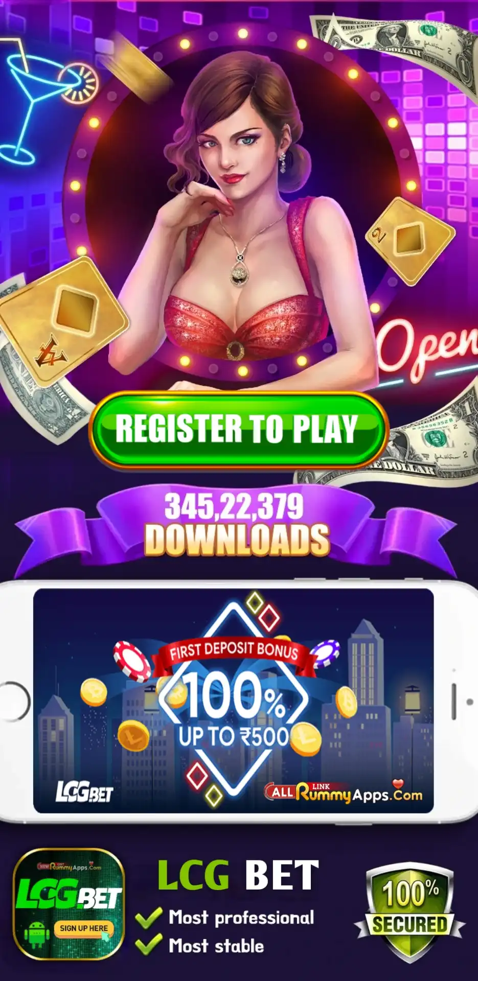 LCG Bet APK | Download & Free Bonus ₹500 Instantly ✔️